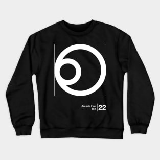 We / Minimalist Style Graphic Artwork Crewneck Sweatshirt